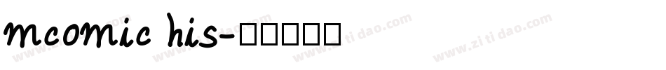 mcomic his字体转换